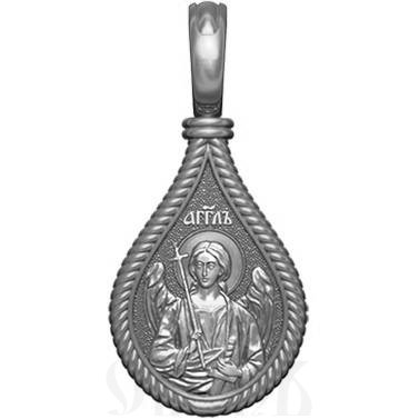 нательная икона св. мученица лариса гофтская, серебро 925 проба с платинированием (арт. 06.023р)